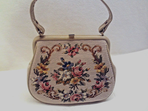 Handtasche gobelin stickerei - handtasche,