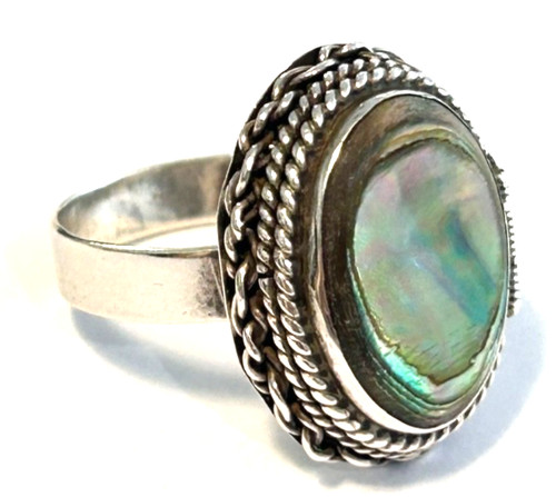 Silberring giftring perlmutt - silberring,