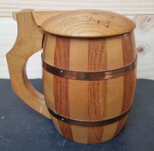 Bierkrug holzkrug liter - holzkrug,