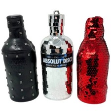 ABSOLUT Vodka DISCO + MASQUERA +ROCK SKIN Hüllen für 1 Liter Sammler Edition RAR