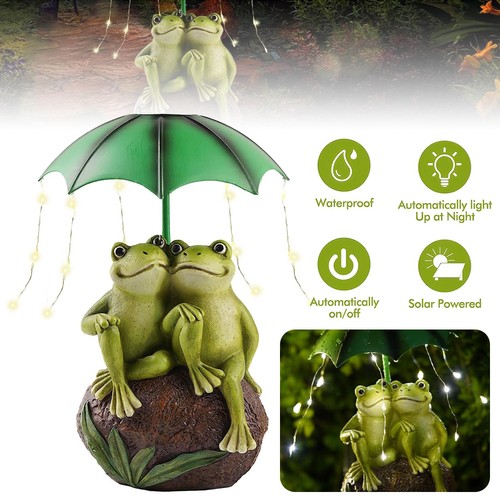 Solar frosch figuren statue - solar,