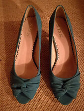 Peep toe Pumps 36 mittelblau / dunkel türkis