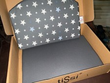 Tissi Sitzpolster / Sitzverkleinerer Grau Sterne für Hochstuhl Artnr 100010