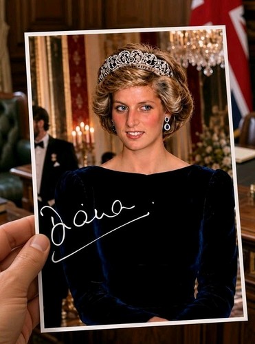 Signatur lady diana und ihre - lady,