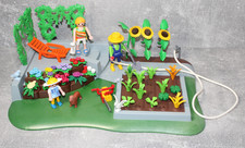 playmobil superset blumengarten gemüsebeet  garten liege figuren