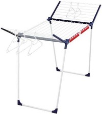 Leifheit Wäscheständer Pegasus – Groß, 20 m Trockenlänge, Flügel, Sockenhalter