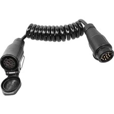 13 Polig Anhängerverlängerungskabel Spiralkabel 2m 12V 24V PKW LKW Caravan