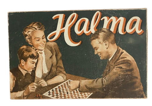 Vintage halma brettspiel mit - brettspiel,