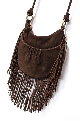 Vintage wildleder tasche braun - vintage,