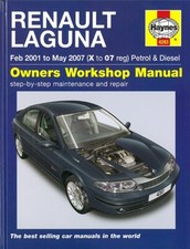 Haynes Handbuch: Renault Laguna 2, 2001-07, Reparaturanleitung/Reparatur-Buch
