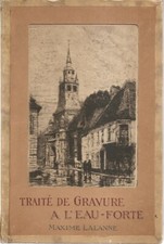 Lalanne Traité de la Gravure à l’Eau-forte 1. Auflage seltene Hülle mit Radierung