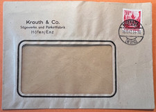 FRZO-WÜHO, 1948, Brief, Mi. 8, Krauth & Co Höfen, Neuenburg