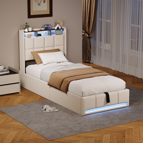 Boxspringbett 90x200 mit - , led
