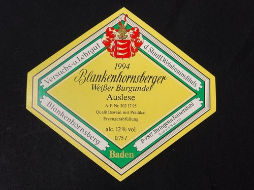 Weinetikett blankenhornsberger - weinetikett,