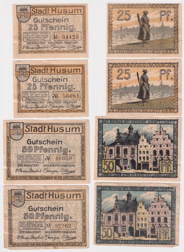 Banknoten notgeld stadt - 4,