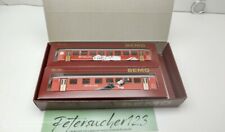 BEMO H0m DC 7478 400  Bar- und Jass wagen Set  /  WR 421 & B 736 / 2.Kl. / SBB /