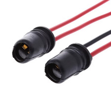 2x T10 Sockel mit Kabel 14cm