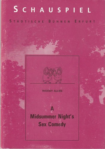 Programmheft woody allen - woody, a