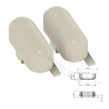 2x Ersatz Power Knopf, passend für Garmin Edge 800 / 810 Fahrradcomputer Rennrad