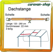 Dachauflagestange 22mm 170-280