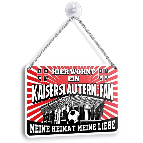 Blechschild kaiserslautern fan - blechschild,