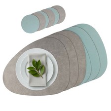Platzset kunstleder oval - kunstleder,