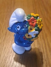 Schlumpf Schlümpfe 20469 Schlumpf mit Blumenstrauß
