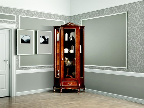 Eckvitrine schrank design - eckvitrine,