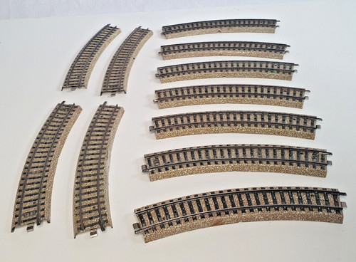 10x märklin gleise gebogen - m-gleise,