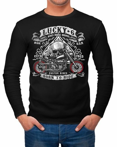 Herren longsleeve biker lucky - herren,