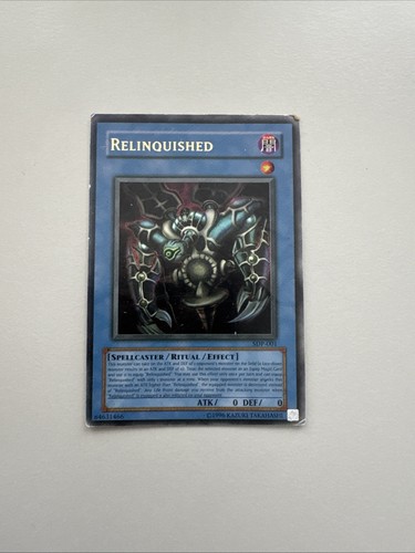 Relinquished sdp 001 oh - relinquished, sdp-001