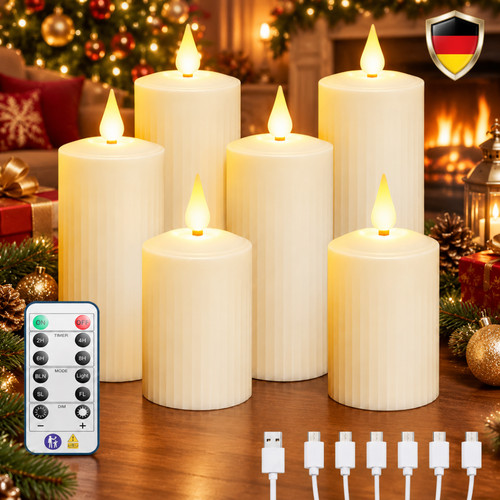 6stück wiederaufladbar - 6stück,
