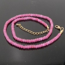 Pink Rubin Halskette Radform