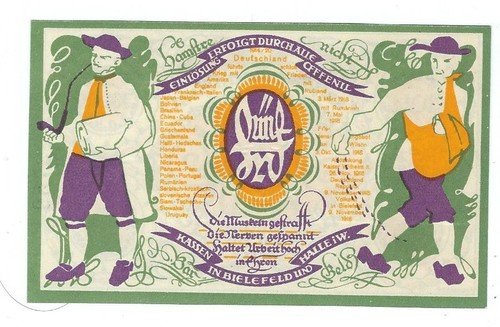 Notgeld bielefeld stadt - bielefeld,