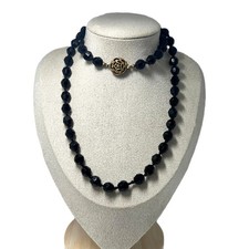 Antikes Art Déco Onyx-Collier