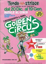 Zirkus - GOLDEN CIRCUS in Rom Winter 1985/86 - Programmheft mit DDR-Dressur