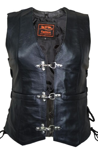 Damen lederweste slim - lederweste,