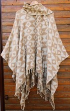 Poncho Alpaka Schaf Wolle,Inka