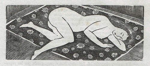 Foujita allongé - nu,