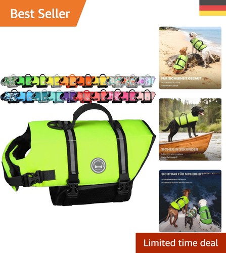 Hundeschwimmweste neon gelb - hundeschwimmweste, neon-gelb