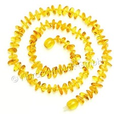 Bernsteinkette Natur Bernstein Kette Chips geknotet verschiedene Längen Farben