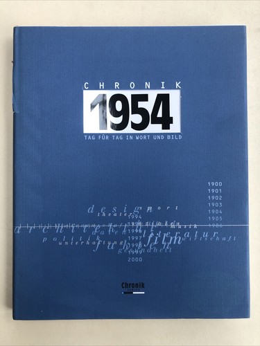 Chronik 1954 tag für - tag, in