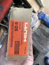 Original HILTI Metallspreizdübel SD 8 – M8 – 100 Stück – unbenutzt