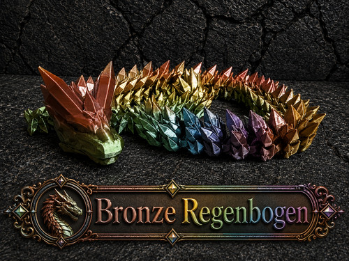 Crystal dragon beweglicher - beweglicher, 3d