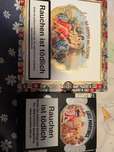 2zigarrenkisten aus holz leer - ,