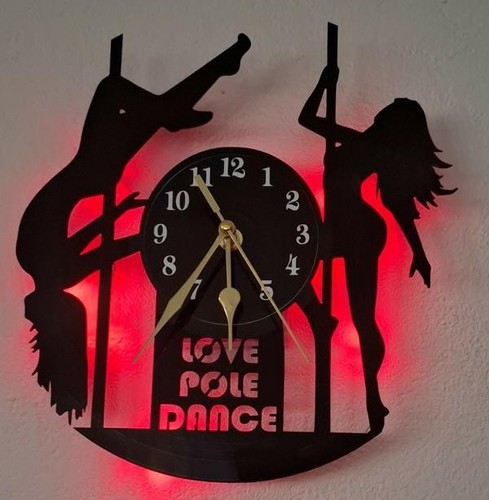 Wanduhr pole dance - wanduhr,