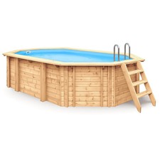 Holzpool Bali oval Massiv 4,60