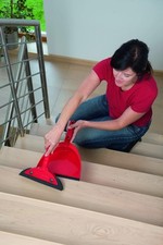 Vileda Superfeger Classic Kehrset Kehrbesen Kehrschaufel Mit Mikroschaum Rot