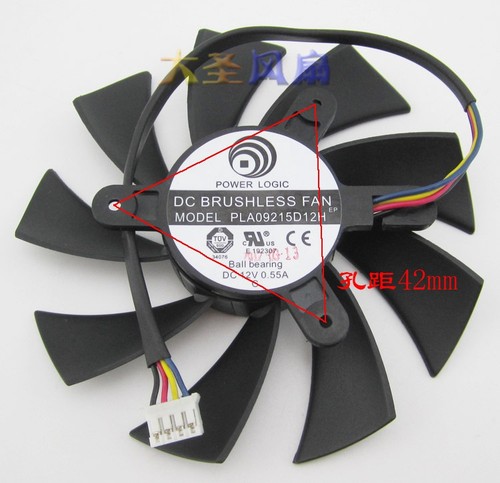 For 87mm fan powercolor - 87mm, hd7800