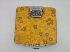 Personenwaage Stube 70er Jahre Flower Power Blumen Muster Vintage Retro #254748